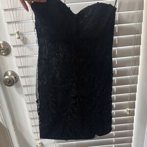 Elegant Black Lace Dress